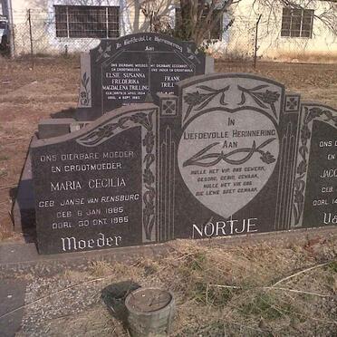 NORTJE Jacob Daniel 1891-1963 &amp; Maria Cecilia JANSE VAN RENSBURG 1885-1965