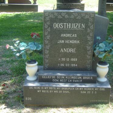 OOSTHUIZEN Andreas Jan Hendrik 1969-1994