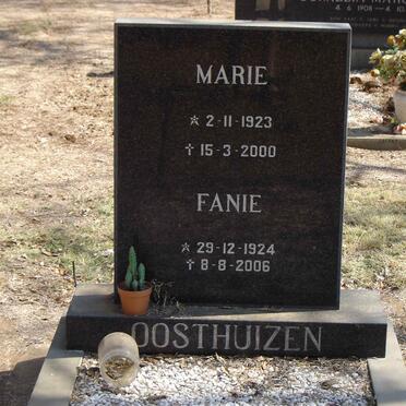 OOSTHUIZEN Fanie 1924-2006 & Marie 1923-2000