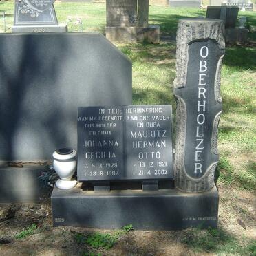 OBERHOLZER Maurtiz Herman Otto 1921-2002 &amp; Johanna Cecilia 1928-1987