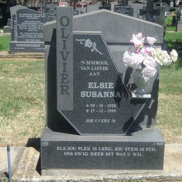 OLIVIER Elsie Susanna 1928-1999