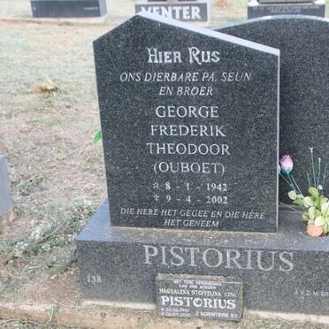 PISTORIUS George Frederik Theodoor 1942-2002 & Magdalena Stoffelina 1941-2010_1