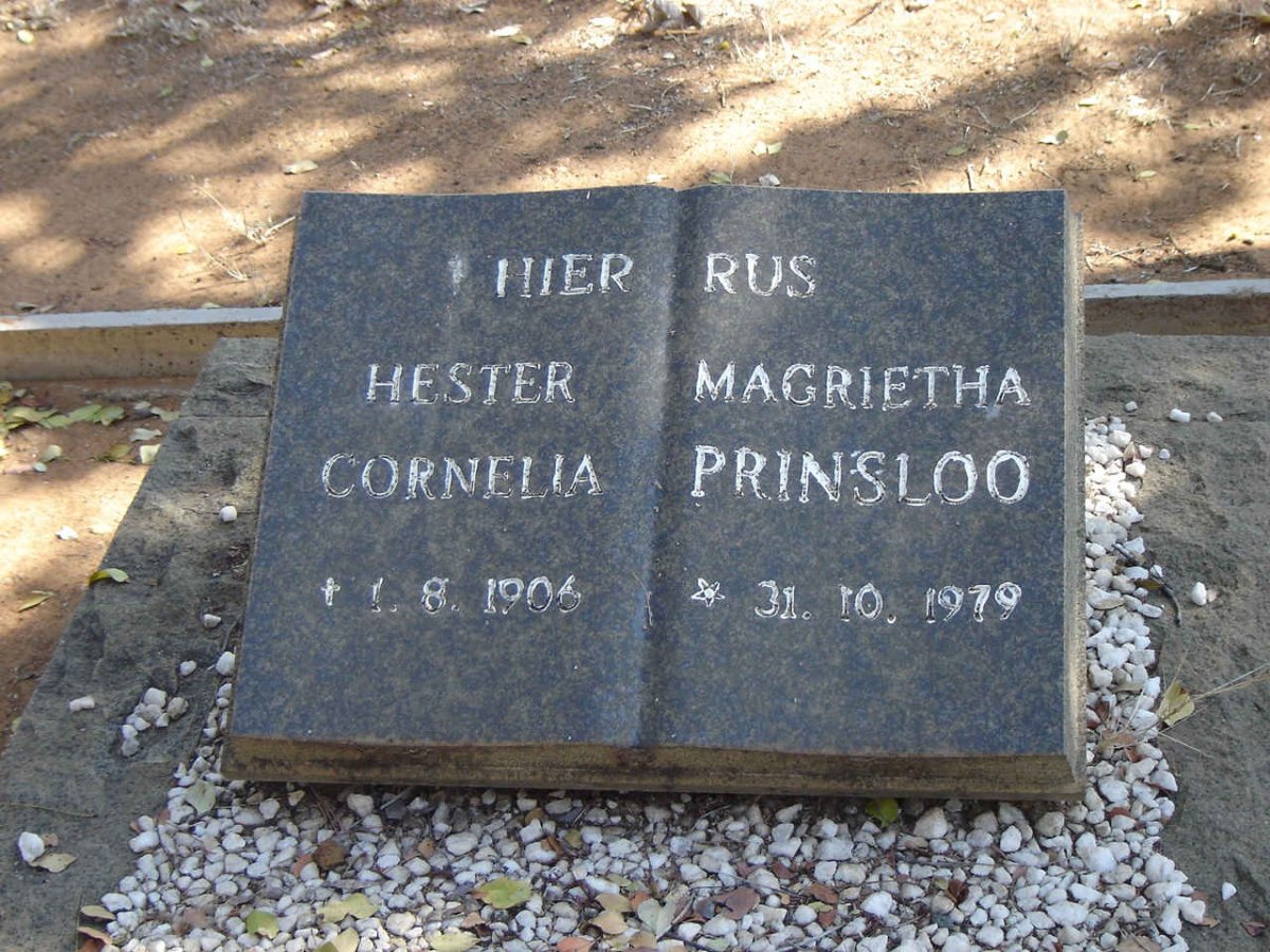 PRINSLOO Hester Magrietha Cornelia