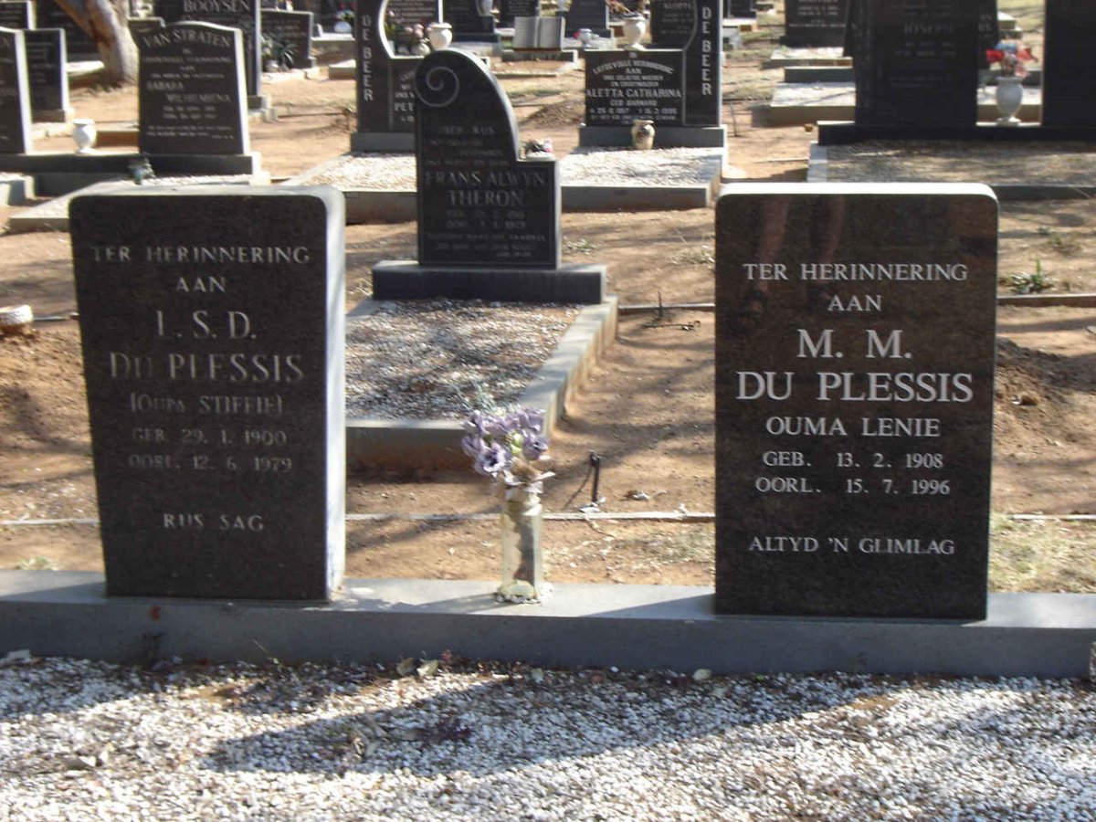 PLESSIS L S D DU