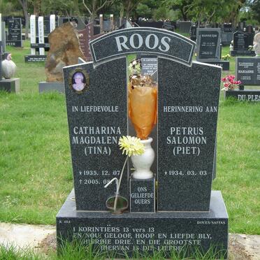 ROOS Petrus Salomon 1934- &amp; Catharina Magdalena 1935-2005