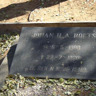 ROETS Johan H.A. 1908-1980