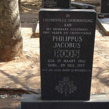 ROOS Philippus Jacobus 1910-1977