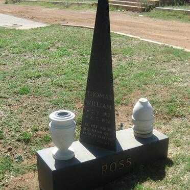 ROSS Thomas William 1912-1986