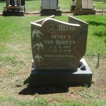 ROOYEN Henry E., van 1962–1990
