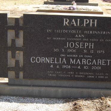 RALPH Joseph 1906-1975 & Cornelia Margaretha 1908-2001