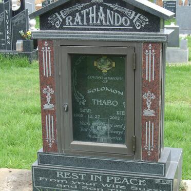 RATHANDO Solomon Thabo 1965-2002