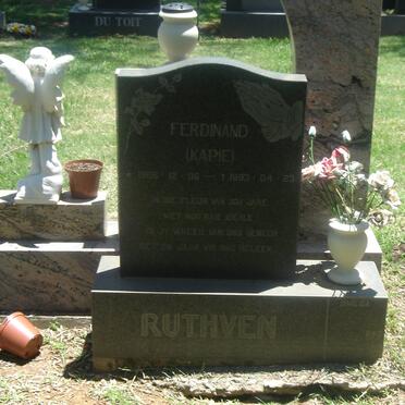 RUTHVEN Ferdinand 1966-1993