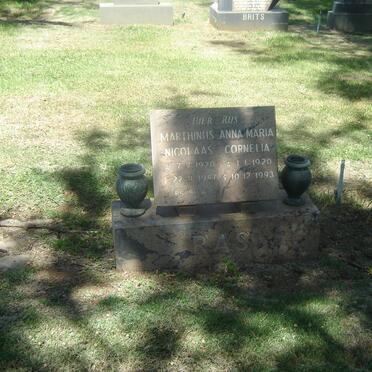 RAS Marthinus Nicolaas 1920-1987 &amp; Anna Maria Cornelia 1920-1993