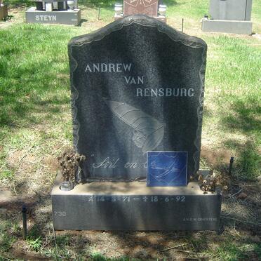 RENSBURG Andrew, van 1971-1992