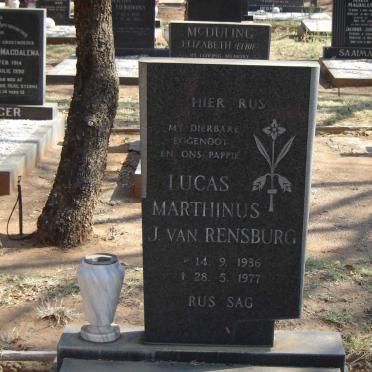 RENSBURG Lucas Marthinus J VAN
