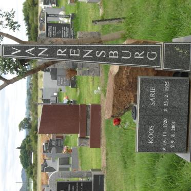 RENSBURG Koos, van 1920-2001 &amp; Sarie 1925-