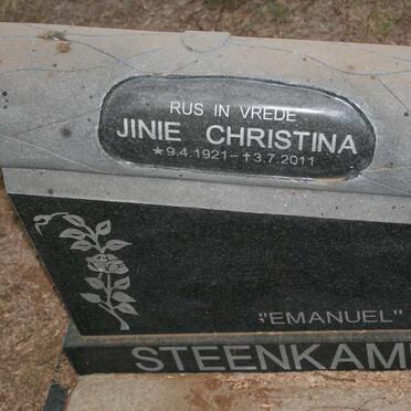 STEENKAMP Jinie Christina 1921-2011