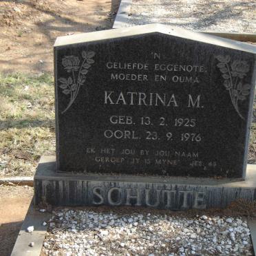 SCHUTTE Katrina M