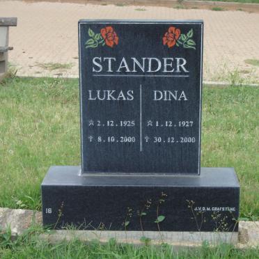 STANDER Lukas 1925-2000 &amp; Dina 1927-2000