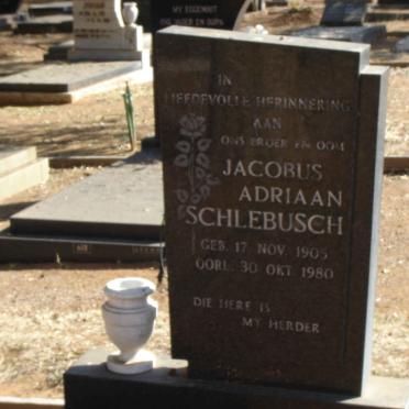 SCHLEBUSCH Jacobus Adriaan