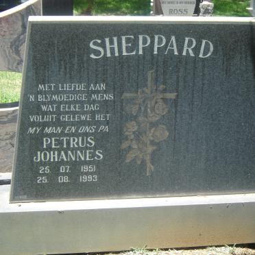 SHEPPARD Petrus Johannes 1951-1993