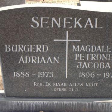 SENEKAL Burgerd Adriaan