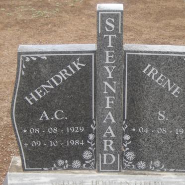STEYNFAARD Hendrik 1929-1984 &amp; Irene 1933-