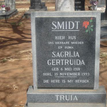 SMIDT Sagrija Gertruida 1918-1993