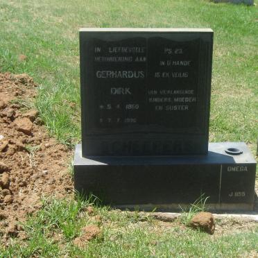 SCHEEPERS Gerhardus Dirk 1950-1996
