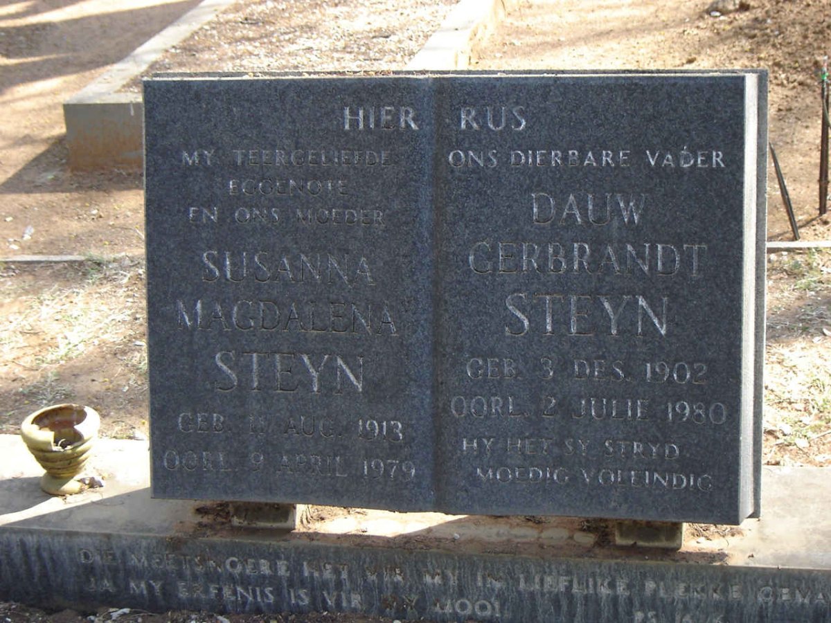 STEYN Susanna Magdalena