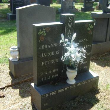 SWANEPOEL Johannes Jacobus Petrus 1912-1990 &amp; Anna Magdalena VAN STADEN 1918-1999