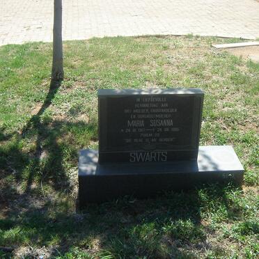 SWARTS Maria Susanna 1917-1985