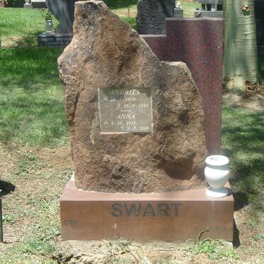 SWART Andries 1929-1991 &amp; Anna 1931-2005