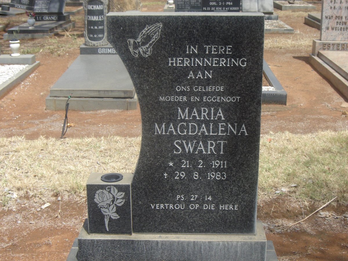 SWART Maria Magdalena 1911-1983