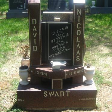 SWART David Nicolaas 1926-1993