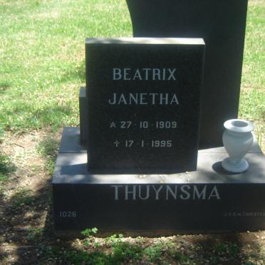 THUYNSMA Beatrix Janetha 1909-1995