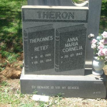 THERON Theronnes Retief 1928-1994 &amp; Anna Maria Cornelia 1943-