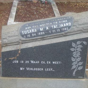 TALJAARD Susara M A