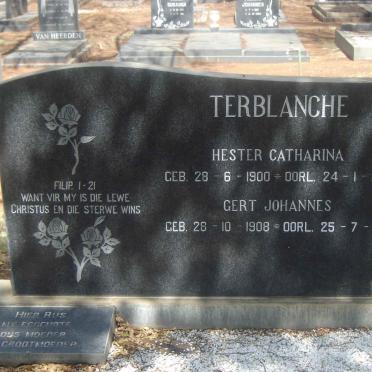 TERBLANCHE Hester Catharina