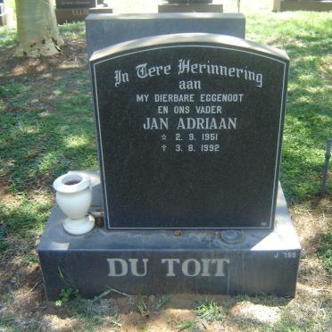 TOIT Jan Adriaan, du 1951-1992