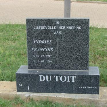 TOIT Andries Francois, du 1917-2001