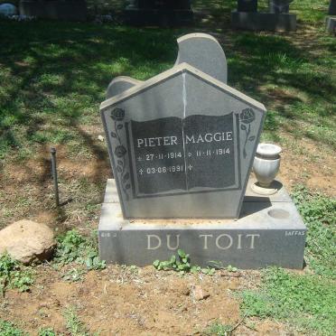 TOIT  Pieter, du  1914-1991 &amp; Maggie 1914-