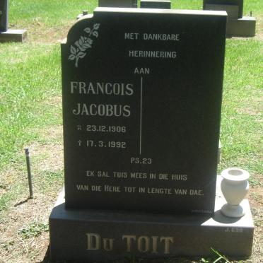 TOIT Francois Jacobus, du 1906-1992
