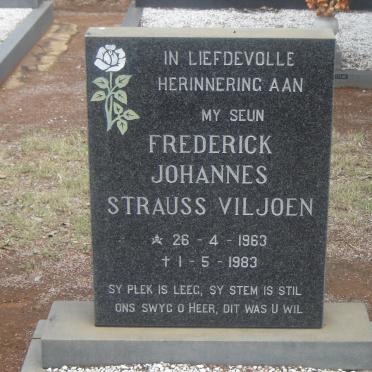 VILJOEN Frederick Johannes Strauss 1963-1983