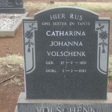 VOLSCHENK Catharina Johanna 1891-1982