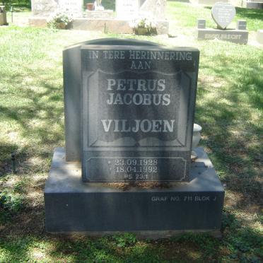 VILJOEN Petrus Jacobus 1928-1992