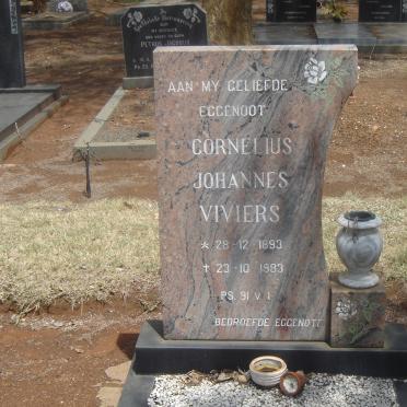 VIVIERS Cornelius Johannes 1893-1983