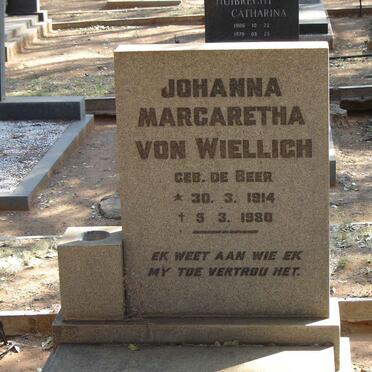 WIELLIGH Johanna Margaretha VON