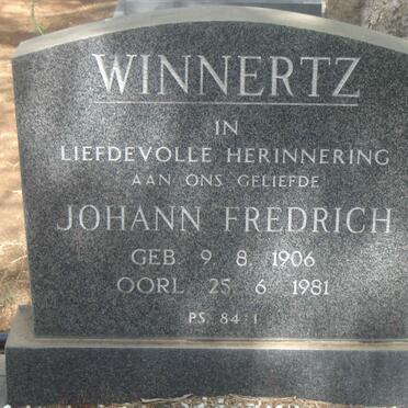 WINNERTZ Johann Fredrich 1906-1981