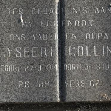 COLLINS Gysbert 1914-1972